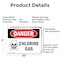 Signmission Chlorine Gas Danger Sign, Aluminum, 10in W x 7in L, 2PK OS-2PACK-DS-A-710-L-2000 - alternate 3